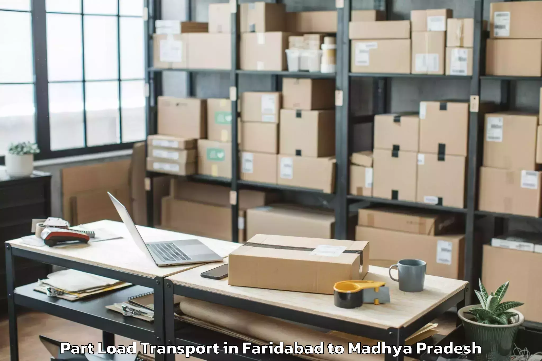 Trusted Faridabad to Kannod Part Load Transport